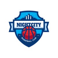Night city Basketball club logo template