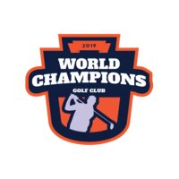 World Champions Golf club logo template