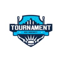 Tournament Ice Hockey logo template 02