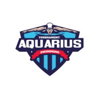 Aquarius Swimming Tournament logo template