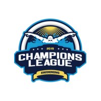 Champions League Swimming logo template