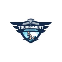 Swimming Tournament logo template 04