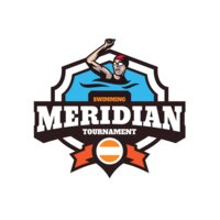 Meridian Tournament Swimming logo template