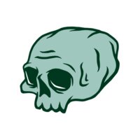 Elements Skulls logo template 47