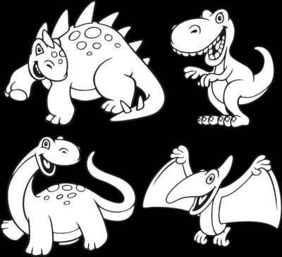 Dinosaurs01NC2bw